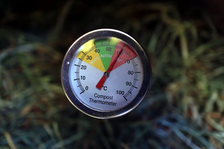 Overhead View Of A Layered Home Compost Bin For Beginners