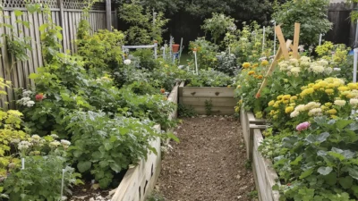 Beginner vegetable garden layout diagram showing proper plant spacing between rows to prevent overcrowding.